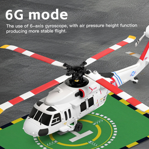 Helicóptero de Control Remoto Eléctrico AJB de 4 Canales y 4 Hélices, 2.4G Hz, Simulación Uno a Uno, <span class=keywords><strong>Black</strong></span> <span class=keywords><strong>Hawk</strong></span>, Motor sin Escobillas - Product Image 5