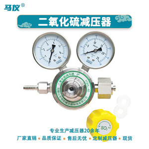 Válvula Reductora de Presión de Acero Inoxidable para Cromatógrafo de Gases YQHL-40 Suministrada por Fábrica, Válvula para Gases Corrosivos, Dióxido de Azufre - Product Image 5