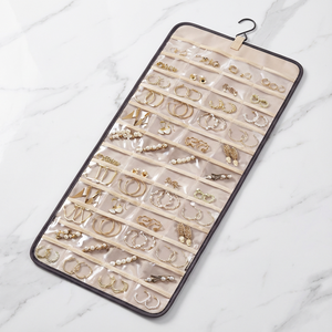 Rollo de Almacenamiento Colgante al por Mayor con Gancho Metálico, Bolsa de Almacenamiento de Pared de Doble Cara, Bolsa para Joyas - Product Image 5