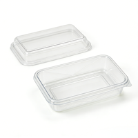 Emballages personnalisés, sûrs, jetables, recyclables, boîtes en plastique transparentes pour biscuits, gâteaux, pain, salades, emballages de boulangerie en PET avec couvercles