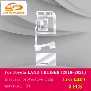 Pour Toyota Land Cruiser 2016-<span class=keywords><strong>2021</strong></span> console centrale intérieure de voiture combinaison de voiture <span class=keywords><strong>Invisible</strong></span> <span class=keywords><strong>film</strong></span> de protection TPU accessoires anti-rayures - Product Image 5