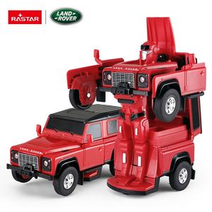 Rastar Kid Toy 1/32 Land Rover Defender con licencia de una tecla deformación coche juguetes transformación automática Robot modelo coche Diecast juguete - Product Image 3