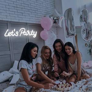 Let's Party Letrero Luminoso de Neón Colorido, Decoración de Pared Adecuada para Despedidas de Soltera, Dormitorio, Fiesta en Casa, Bar, Luces Decorativas - Product Image 6