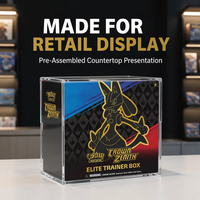 Boîte de présentation en acrylique 8+5 mm, boîte UPC résistante aux UV, boîte de présentation magnétique en acrylique N52, boîte de présentation de collection ultra-premium