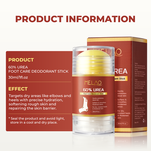 Etiqueta privada <span class=keywords><strong>Urea</strong></span> Cream Foot Care Stick Absorción rápida Hidratante profundo Exfoliante suave 60% <span class=keywords><strong>Urea</strong></span> Cream Foot Desodorante Stick - Product Image 6