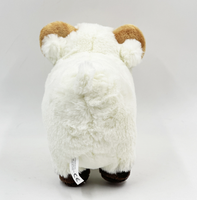Jouet en peluche de chèvre blanche mignon en peluche mouton émulation animal de ferme petite taille jouet pas cher