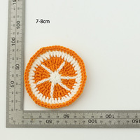 Met de hand gehaakte katoenen fruitschijfjes Frisse stijl Watermeloen Warmte-isolatiepads Haar- en kledingaccessoires Alle seizoenen