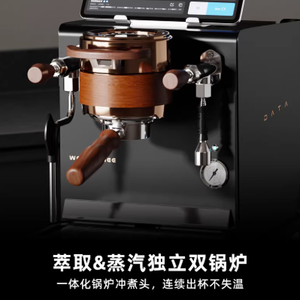 เครื่องชงกาแฟเอสเพรสโซแบบกึ่งอัตโนมัติ Wendougee DATA-S แบบหม้อต้มคู่ พร้อมปั๊มเกียร์เชิงพาณิชย์ ปรับแรงดันได้ - Product Image 5