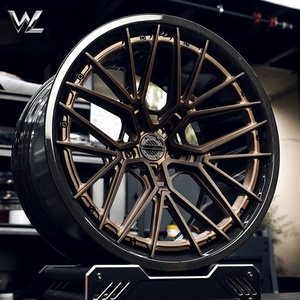 ล้ออะลูมิเนียมฟอร์จขอบคาร์บอนไฟเบอร์สีบรอนซ์ด้าน ใหม่ /Mercedes/AMG/Audi/RS/ อะไหล่แต่งเพิ่มสมรรถนะ - Product Image 1