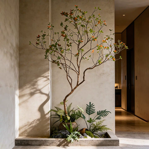 Árbol Artificial de Espino Indio con Flores para Decoración de Interiores en Hoteles, B&B y Salones de Té - Product Image 4