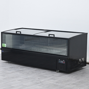 <span class=keywords><strong>Congelador</strong></span> comercial tipo isla con puertas correderas frontales de bajo consumo para alimentos congelados, con ventana pequeña, tipo arcón profundo, para tiendas y fábricas. - Product Image 5