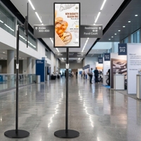 Affichage numérique commercial 15,6 pouces Android 11 2+32 Go Tout-en-un Tablette Écran LCD Tactile Utilisation Intérieure Support au sol 1 an
