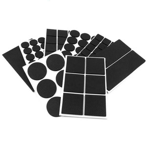 Großhandel schwarz retikulierte rutsch feste Silikon Tisch Stuhl Fuß matte stoß feste Matte Dichtung - Product Image 2