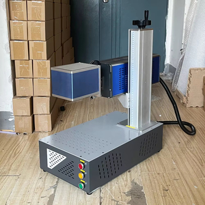 เครื่องแกะสลักไฟเบอร์เลเซอร์ราคาประหยัด 30W 40W ขนาดเล็กแบบพกพา CNC ระบายความร้อนด้วยอากาศ สำหรับทำเครื่องหมายและตัด รองรับไฟล์ DXF/AI - Product Image 1
