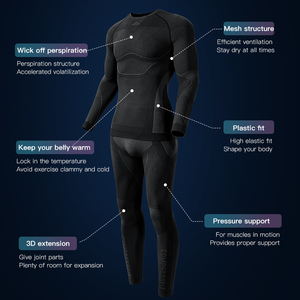 GOLOVEJOY Collants et Vêtements de Sport pour Homme, Ensembles de Fitness à Séchage Rapide et Compression pour la <span class=keywords><strong>Gym</strong></span>, T-Shirts de Compression Athlétiques pour Homme - Product Image 6