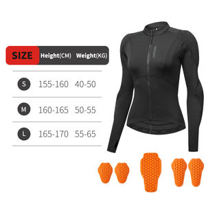 WOSAWE donna <span class=keywords><strong>moto</strong></span> Jaket con cuscinetti protettivi traspiranti camice morbido Motocross alta visibilità - Product Image 6