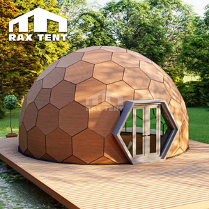 Casa esagonale della cupola di vetro geodetica di 8M con il bagno e la cucina <span class=keywords><strong>per</strong></span> la stanza del Resort <span class=keywords><strong>Glamping</strong></span> - Product Image 3