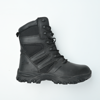Bottes tactiques montantes pour l'entraînement sur le terrain - Bottes d'extérieur anti-écrasement à lacets