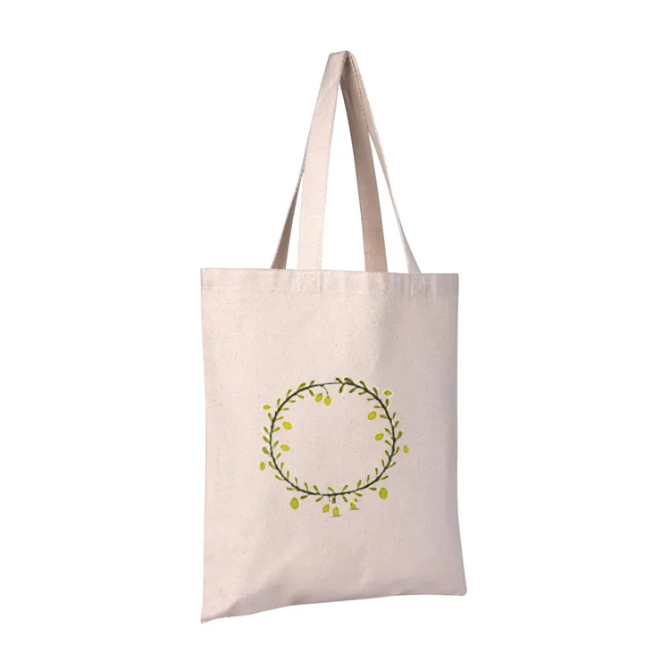 Custom Eco- friendly canvas tote bag heavy Duty Extra Large Reusable Grocery Bags With Handles Washable and Durable