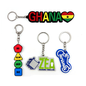 Porte-clés en silicone souple, design d'entreprise certifié, cadeau d'entreprise, logo personnalisé 2D/3D, porte-clés en PVC pour promotion - Product Image 2