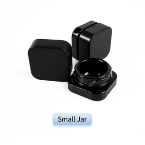 5ml 9ml Childproof Black Uv Smell Proof Violet Glass <b>Jar</b> Cosmetic Small air Tight <b>Jar</b> Container Black pp Lid - Product Image 2