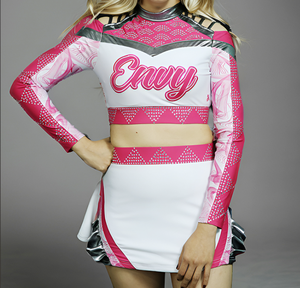 Disfraz de animadora para mujer, ropa de porristas <span class=keywords><strong>Sexy</strong></span> personalizada gratis, uniformes de porristas - Product Image 3