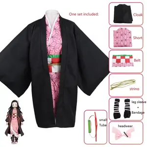 Bộ Trang Phục Hóa Trang Kimono Nam Nữ Và Nữ Hóa Trang Kimetsu No Yaiba Tanjirou Kamado Nezuko Hàng Mới Về