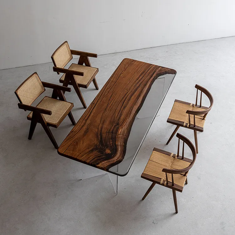 Дизайнерский стол из эпоксидной смолы, обеденный стол, стол для чайной комнаты