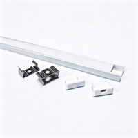 Profilé en aluminium linéaire pour bande lumineuse LED, extrusion personnalisée 16*06 mm, décoration linéaire