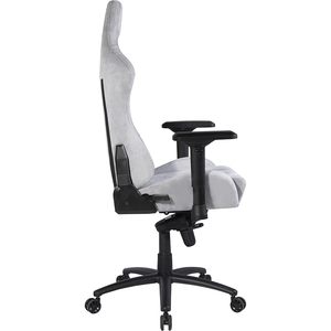 Meilleure <span class=keywords><strong>chaise</strong></span> de gaming en daim gris clair, luxe premium, confort supérieur, tissu doux, <span class=keywords><strong>chaise</strong></span> de <span class=keywords><strong>gamer</strong></span> avec mécanisme grenouille - Product Image 3