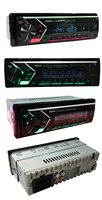 Autoestéreo Clásico Pionero de 1 Din para Tablero Reproductor de MP3 y MP4 con Bluetooth y Función de Manos Libres Material de PC con Puerto Auxiliar