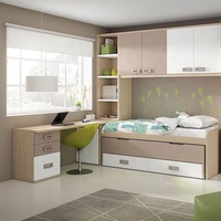 Tiroirs de rangement pour lits superposés pour enfants, couleur personnalisée, 2 en bois, chambre d'enfants, armoire et bureau
