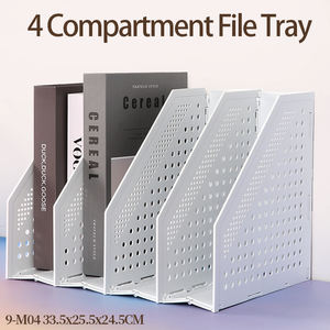 Porte-revues en plastique YUZMEI, porte-documents, porte-revues, porte-revues à 4 compartiments, organiseurs de revues - Product Image 3