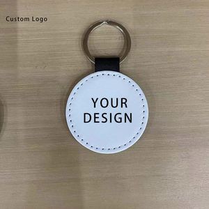Custom Made <b>Keychains</b> PU <b>Leather</b> Stainless Steel, Eco-Friendly for All Occasions Decoration - Product Image 1