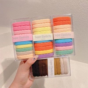 Bande de cheveux élastique élastique pour enfants bande de cheveux queue de cheval haute petite fille anneau de serviette corde de cheveux durable <span class=keywords><strong>GHA</strong></span> - 006 - Product Image 1