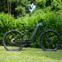 Vélo de montagne électrique à suspension intégrale en fibre de carbone, moteur central BAFANG M560 500W, batterie 720Wh, transmission électronique sans fil, vélo électrique