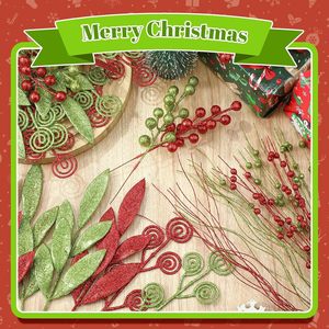 DIY Wedding Party Decoration Berry Picks Golden Christmas Berries Decor for DIY Garland and Holiday Wreath <b>Ornaments</b> - Product Image 2