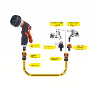 F30 <span class=keywords><strong>Haute</strong></span> <span class=keywords><strong>Pression</strong></span> Lavage De Voiture Pelouse 8 Modèles De Pulvérisation Réglables Jardin Pistolet <span class=keywords><strong>Tuyau</strong></span> <span class=keywords><strong>D</strong></span>'eau Lavage De Voiture Pistolet Ensemble - Product Image 3