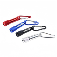 Mini lampe torche LED en gros, porte-clés en aluminium coloré, idéal pour les cadeaux promotionnels, les cadeaux d'entreprise, logo personnalisé