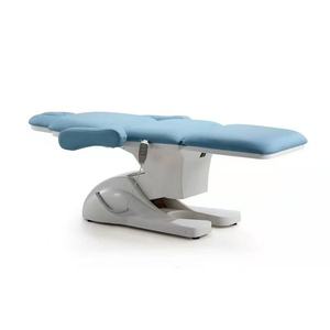 Modern Adjustable Electric Facial Bed Beauty <b>Salon</b> <b>Furniture</b> for Eyelash Spa Massage White Synthetic Leather Table - Product Image 4