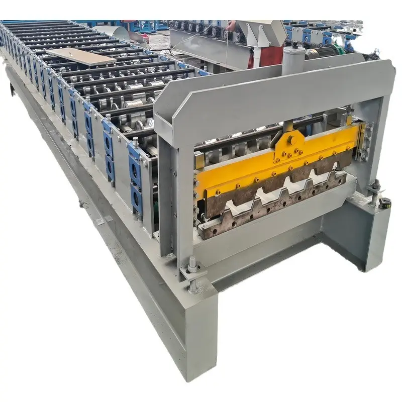 New design automatic color steel profile galvanized trapezoidal metal roofing sheet machine