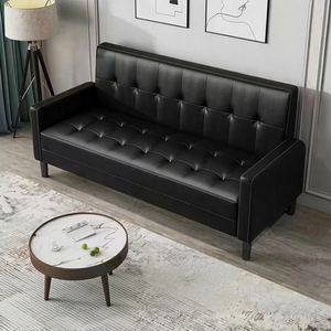 Divano Letto Moderno in Tessuto Tecnico con Base a Molle in Legno Massello e Imbottitura in Spugna ad Alta Densità, Arredamento per la Casa - Product Image 1