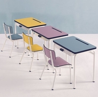 Ensemble de chaises et tables d'école modernes, ensemble de bureau et chaise d'écolier pour salle de classe