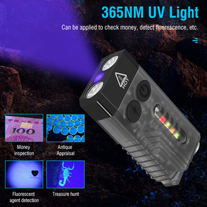 <span class=keywords><strong>Boruit</strong></span> V10 1000 lúmenes llavero <span class=keywords><strong>linterna</strong></span> impermeable Mini <span class=keywords><strong>linterna</strong></span> UV Led LUZ DE Flash magnético para deportes al aire libre camping - Product Image 6