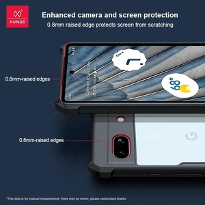 Coque de téléphone Xundd pour Google <span class=keywords><strong>Pixel</strong></span> 7A <span class=keywords><strong>Pixel</strong></span> 6A 6 <span class=keywords><strong>7</strong></span> <span class=keywords><strong>Pro</strong></span> 8 <span class=keywords><strong>Pro</strong></span> coque anti-chute PC + TPU arrière lentille transparente couverture de Protection complète - Product Image 3