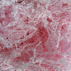 กระดาษห่อของขวัญสีชมพูกุหลาบแบบฝอย ฉีกเป็นชิ้นๆ สำหรับตกแต่งกล่องของขวัญ - Product Image 5