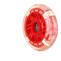 90*24mm roues de skate de patin à roues alignées en PU professionnel roues de skateboard avec lumière