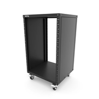 Rak Peralatan Universal Mingway WM16 16U AV Case Wheels, Casing Logam Lembaran Berlapis Bubuk, Baja Gulung Dingin, 19 Inci, Bingkai Terbuka