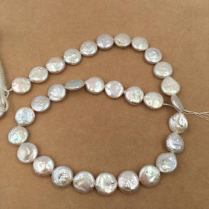 ไข่มุกธรรมชาติสไตล์บาร็อคเกรด AA ขนาด16นิ้วทรงหลวมรูปเหรียญ12-14มม. - Product Image 6