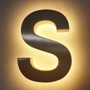 Tùy Chỉnh Font Thép Không Gỉ Quảng Cáo Ngoài Trời <span class=keywords><strong>LED</strong></span> 3D Kim Loại Dấu Hiệu Logo Backlit Kinh Doanh Trang Trí Dấu Hiệu Ổn Định Hiệu ứng Ánh Sáng - Product Image 6